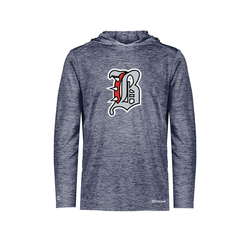 [FOLHCGNV-YS-LOGO1] Decker Youth Charge Hoodie (Youth S, Navy, Logo 1)