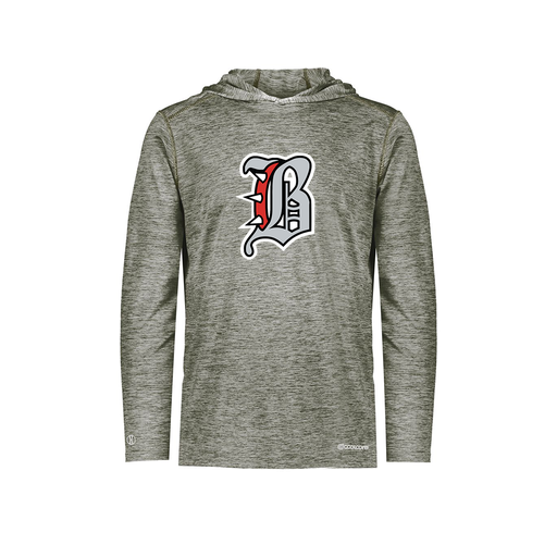 [FOLHCGGY-AS-LOGO1] Decker Men's Charge Hoodie (Adult S, Gray, Logo 1)