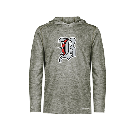 [FOLHCGGY-YS-LOGO1] Decker Youth Charge Hoodie (Youth S, Gray, Logo 1)