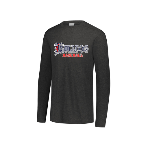 [FTLCUBBK-YS-LOGO3] Decker Youth Tri-Blend T-Shirt - Long Sleeve (Youth S, Black, Logo 3)