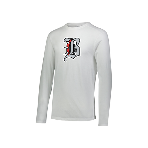 [FTLCUBWH-YS-LOGO1] Decker Youth Tri-Blend T-Shirt - Long Sleeve (Youth S, White, Logo 1)