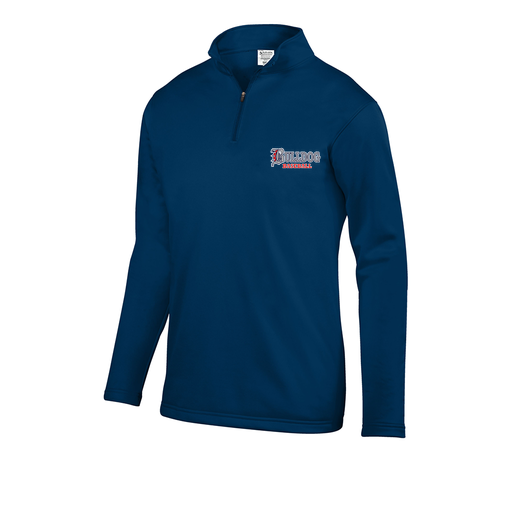 [FOLQFFNV-YS-LOGO3] Decker Youth FlexFleece 1/4 Zip (Youth S, Navy, Logo 3)